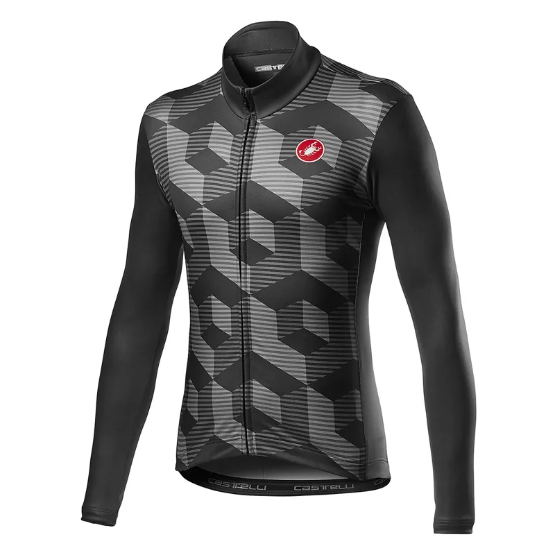 Castelli Cubi Jersey FZ Vortex Grey 